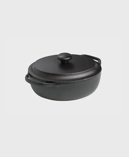 Kasserolle oval 2 L with Gusseisen lid