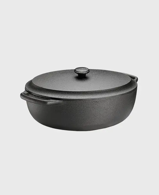 Kasserolle oval 6 L with Gusseisen lid