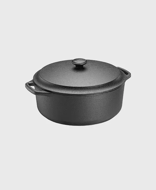 Kasserolle rund 5,5 L with Gusseisen lid