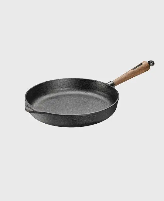 Walnuss Gusseisen Tiefe Pfanne 28 cm