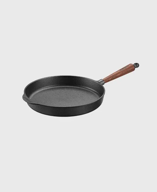 Traditional Gusseisen Tiefe Pfanne 30 cm