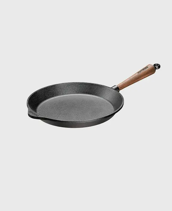 Walnuss Gusseisen Bratpfanne 28 cm