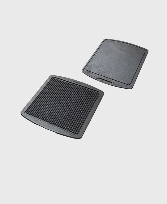 Original Gusseisen Grill and frying plate 35,5x32,5 cm