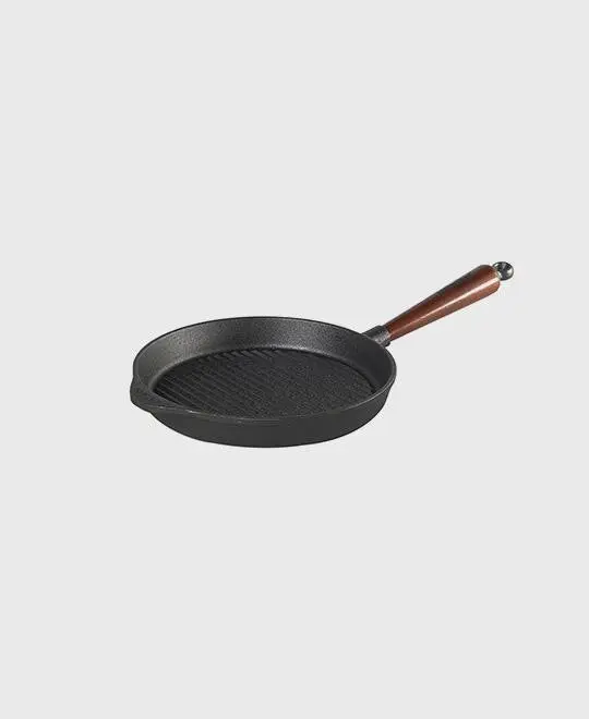 Traditional Gusseisen Grillpfanne 22 cm