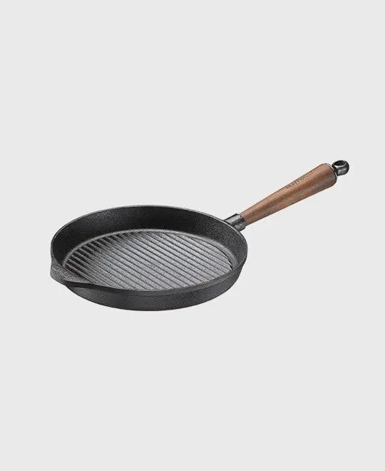 Walnuss Gusseisen Grillpfanne 25 cm