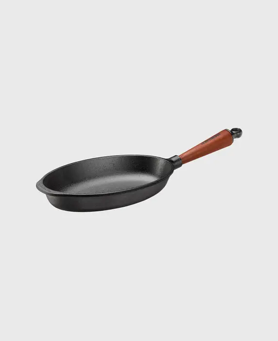 Traditional Gusseisen Fischpfanne 28x17 cm