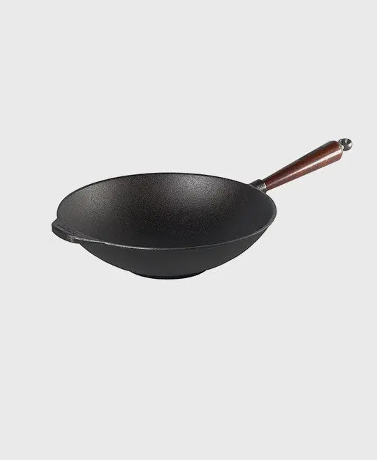 Traditional Gusseisen Wok 30 cm