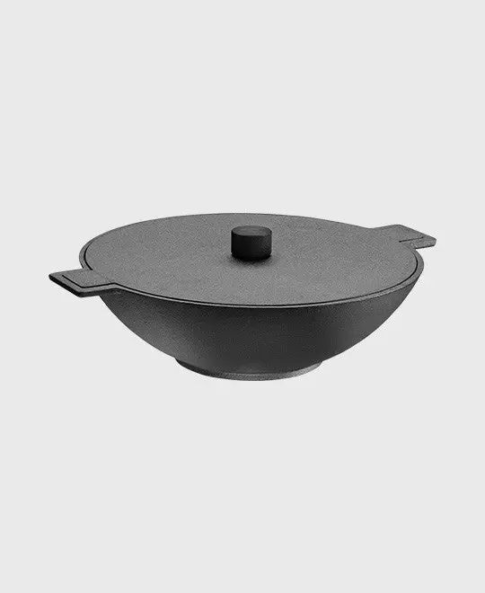 Noir Gusseisen Wok 34 cm